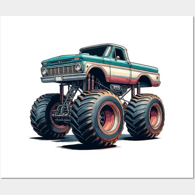 Monster Truck Wall Art by Vehicles-Art